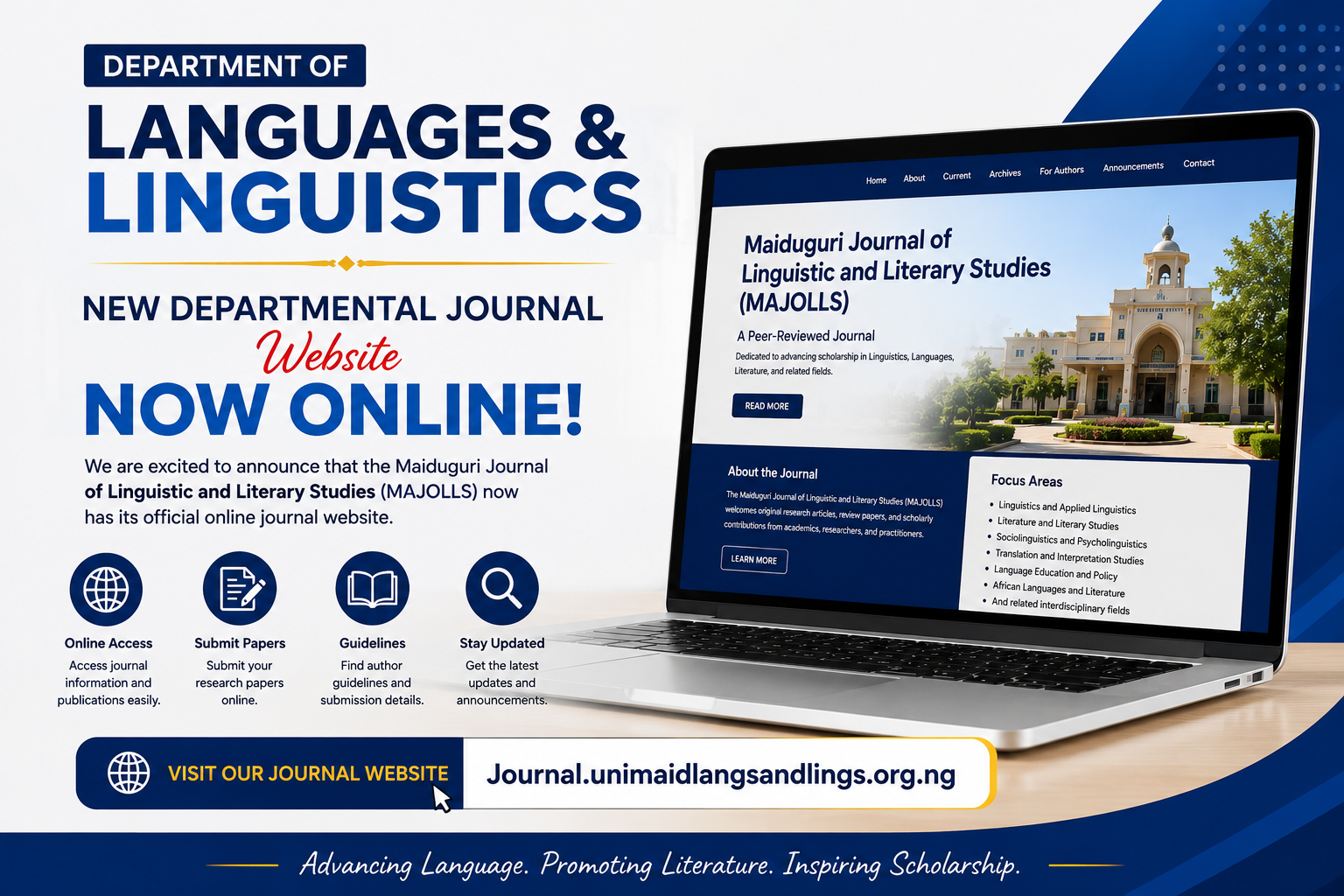 Department of languages & linguistics launches new departmental journal website